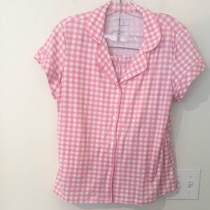 Draper James Gingham Pajama Set M
